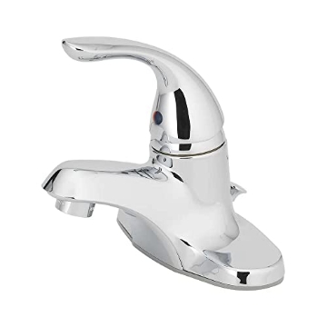 Picture of OakBrook 65480W-6201 Oakbrook Lavatory Faucet with Pop-Up Single Handle 4" 1.5 Gpm Chrome Finish Lever Handle (EA)