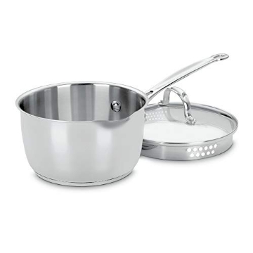 Picture of Cuisinart 719-18P Cuisinart 719-18P Chef's Classic Stainless 2-Quart Saucepan with Cover,Silver (EA)