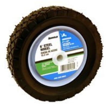 Picture of MTD PRODUCTS CO 490-320-0001 Arnold 1.5 in. W x 6 in. Dia. Steel Lawn Mower Replacement Wheel 50 lb. (EA)