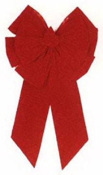 Picture of HOLIDAY LIGHT RAIL LLC 7366 Holiday Trims Red Christmas Bow Bow (PK-12-EA)