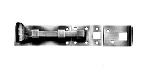 Picture of ACORN MFG ALBBP Acorn Matte Black Forged Iron Square Bolt (EA)