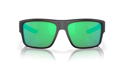 Picture of COSTA 06S911659911602 Costa Del Mar Taxman Sunglasses, Matte Black/Green Mirrored 580G, 59 mm (EA)