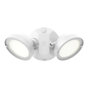 Picture of HALO TGS2S402FRRW HALO TGS Outdoor Integrated LED Flood & Security Light Twin Round Head White (EA)