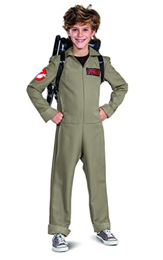 Picture of Disguise DG120109L Disguise Ghostbusters Costumes for Kids, Official Ghostbusters Afterlife Movie Costume Jumpsuit with Inflatable Proton Pack, Classic Kids Size Small (4-6) (EA)