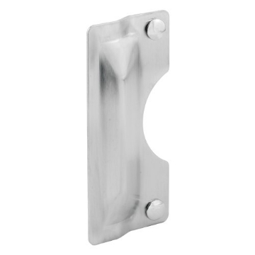 Picture of Prime U 9496 Prime-Line U 9496 Latch Guard Plate Cover – Protect Against Forced Entry, Easy to Install on Out-Swinging Doors – Stainless Steel (Single Pack), 3 in. x 7 in. (EA)