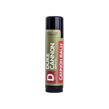 Picture of DUKE CANNON CBALM1 Duke Cannon Balm Tactical Lip Balm with SPF 15, 0.56oz – Premium Lip Protector with Organic Ingredients, Fresh Mint Flavor, Natural Beeswax, Coconut & Shea Butter, UV Protection (EA)