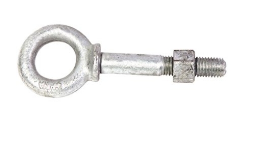 Picture of Baron 22211 Baron 1/2 in. x 2 in. L Hot Dipped Galvanized Steel Shoulder Eyebolt Nut Included (EA)