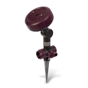 Picture of Gilmour 813463-1004 Gilmour Adjustable Spot Sprinkler with Spike Base, Pivoting Multi Pattern Sprinkler Head for Targeted Coverage in Flower Beds and Vegetable Gardens (EA)