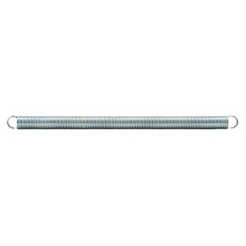 Picture of Prime SP 9672 Prime-Line SP 9672 Extension Spring, Spring Steel Construction, Nickel-Plated Finish, 0.047 GA x 3/8 In. x 6-1/2 In., Single Loop Open (2 Pack) (EA)
