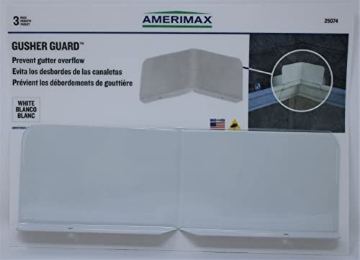 Picture of AMERIMAX 25074 Amerimax 3PK White Gusher Guard Home Products 25074 GusherGuard, Pack of 1, White (EA)