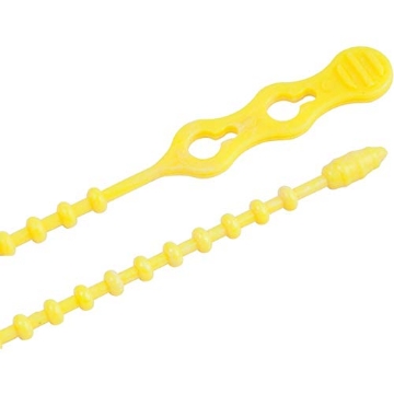 Picture of GARDNER BENDER 45-12BEADYW Beadle Wrap Cable Ties, Yellow, 12-In., 15-Pk. (EA)