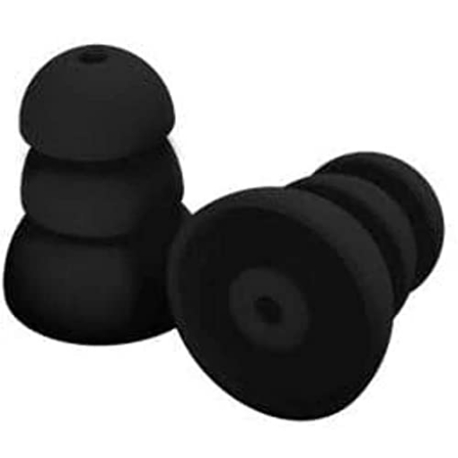 Picture of INNATE DEVICES PRP-SB10 Plugfones Replacement Ear plugs - 27 dB NRR Certified ComfortTiered Silicone Tips for In-Ear Earplug Earbuds - Compatible with Plugfones - Noise-Reducing, Comfortable & Durable - 5 Pairs/10-Pack Black (EA)
