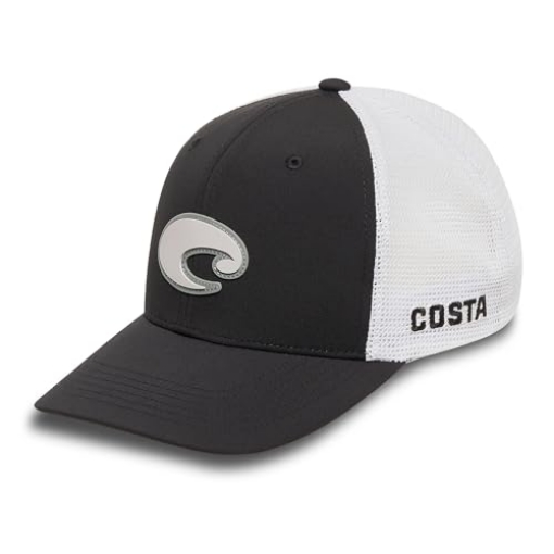 Picture of COSTA FQS900226-001U Costa Del Mar Mens Core Performance Trucker Hat, Black, One Size (EA)