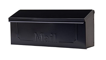 Picture of GIBRALTAR MAILBOXES THHB00AM Gibraltar Mailboxes Townhouse Small Capacity Galvanized Steel Black, Wall-Mount Mailbox, THHB0001 (EA)