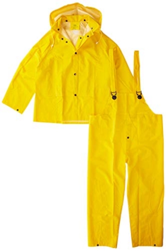 Picture of Boss Products Usa Llc 3PR0300YM Boss 3PR0300YM Medium Yellow 3-Piece Lined PVC Rain Suit (EA)