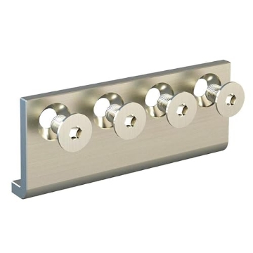 Picture of National/Spectrum Brands N187-003 National Hardware N187-003 Decorative Interior Sliding Door Hardware Connecting Adaptor, Satin Nickel, 0 (EA)