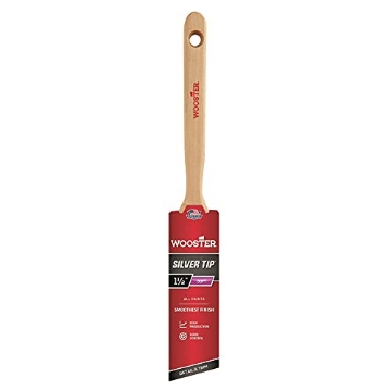Picture of WOOSTER 5221-1 1/2 Wooster Brush 5221-1 1/2 Silver 5221-3 Tip Angle Sash Paintbrush, 1-1/2 Inch (EA)