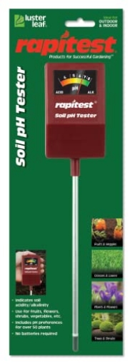 Picture of LUSTER 1815 Rapitest Soil pH Tester for testing soil pH quickly and accurately. Test fruits, flowers, vegetables and lawns (EA)