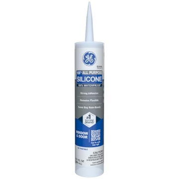 Picture of HENKEL LOCTITE 2749483 GE All Purpose Silicone Caulk for Window & Door, Clear, 10.1 fl oz Cartridge, 1 Pack - 100% Waterproof Silicone Sealant, Strong Adhesion, Freeze & Sun Proof (PK-12-EA)
