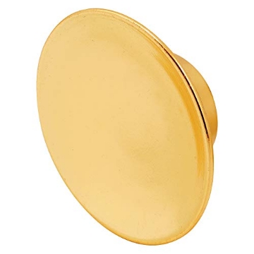 Picture of Prime N 6755 Slide-Co 161903 Bi-Fold Door Pull Knobs, 1-3/4 In. Outside Diameter, Diecast Construction, Brass Plated Finish (2 Pack) (EA)