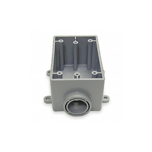 Picture of Cantex Industries 5133365U Cantex Weatherproof Box,1Gang,1 in Hub,PVC (5133365U) (EA)