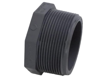 Picture of CHARLOTTE PIPE PVC081132000 Charlotte Pipe Schedule 80 2 in. MPT x 2 in. Dia. MPT PVC Threaded Plug (EA)