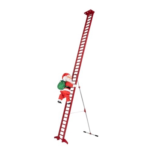 Picture of MR CHRISTMAS INC 68065AC Mr. Christmas Musical Animated Outdoor Climbing Santa Christmas Decoration, LED Lights, Includes AC Adapter Power Cord, 10 Foot (EA)