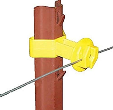 Picture of DARE PRODUCTS INC SNUG-SU-25 Dare Products SNUG-SU-25 184861 Chain Link U Post Insulator (25 Pack), Yellow (EA)