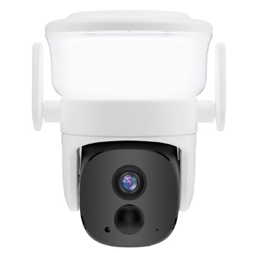 Picture of I 5333424 I Home Outdoor Security Camera and Light –, Motion Detection, Two-Way Audio, Rechargeable Lithium Battery, Adjustable Light Timer, Night Vision, Wireless, No Wiring Required (EA)