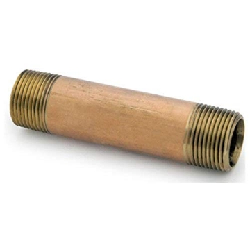 Picture of Andersen 38300-0260 Anderson Metals 38300-0260 1/8-Inch by 6-Inch Low Lead Nipple, Brass, 1/8" x 6" (EA)