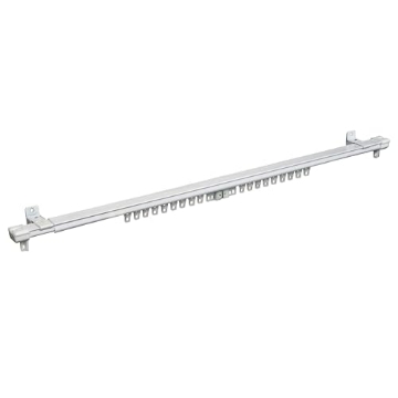 Picture of Kenney Manufacturing Company KN42/1P Kenney Regency Cordless Traverse Curtain Rod, 40-78”, White (PK-6-EA)