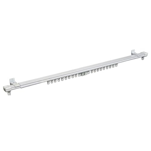 Picture of Kenney Manufacturing Company KN42/1P Kenney Regency Cordless Traverse Curtain Rod, 40-78”, White (PK-6-EA)