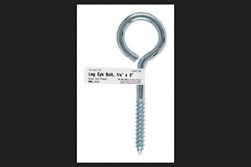 Picture of ACE TRADING - BH 10 02-3463-261 Hampton 7/16 in. x 5 in. L Zinc-Plated Steel Lag Thread Eyebolt Nut Included (PK-10-EA)