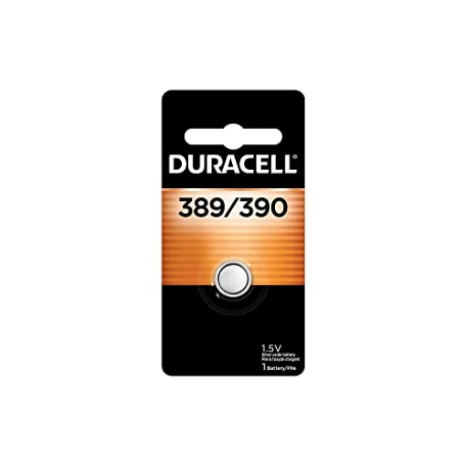 Picture of DURACELL(R) D389/390B Duracell 389/390 Silver Oxide Button Battery, 1 Count Pack, 389/390 1.5 Volt Battery, Long-Lasting for Watches, Medical Devices, Calculators, and More (EA)
