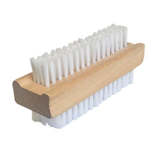 Picture of LOLA L383 LOLA Classic Hand & Nail Wood Brush, Heavy Duty 2 Sided Soft & Stiff Bristles, Cleans Hands, Fingernails, Feet & Toenails, 1 Pack (EA)