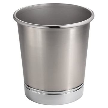 Picture of IDESIGN 76550 Interdesign Metal Waste Can 9.5" W X 10.6" H X 9.5" D Transitional Design Stainless Steel (PK-2-EA)