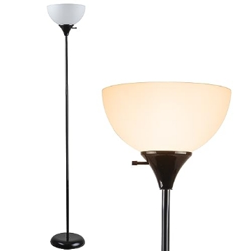 Picture of NEWHOUSE LIGHTING NHFL-CH-BK Newhouse Lighting 71-in. Charles Black Modern Standing Lamp NHFL-CH-BK, Floor Lamp for Living Room, Bedroom, and Other Home Decor, Ambient Lighting and Mood Lighting for Office Decor (EA)