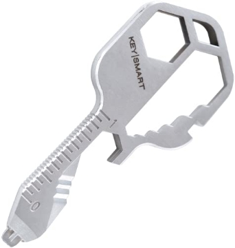 Picture of KEYSMART LLC KS824-SS-RPT KeySmart AllTul Raptor - 6-in-1 Multi-Purpose Keychain Multitool with Bottle Opener, Wrench, Philips Head, Flat Head, Carabiner, and Steel Cutter Ideal Utility Tool for Camping, Fishing Etc. (EA)