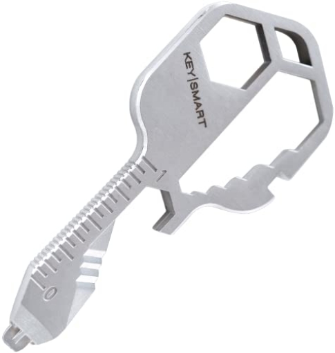 Picture of KEYSMART LLC KS824-SS-RPT KeySmart AllTul Raptor - 6-in-1 Multi-Purpose Keychain Multitool with Bottle Opener, Wrench, Philips Head, Flat Head, Carabiner, and Steel Cutter Ideal Utility Tool for Camping, Fishing Etc. (EA)