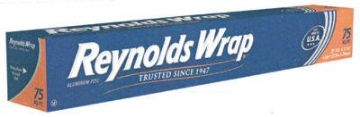 Picture of REYNOLDS PAC F28015 Reynolds Foil Wrap Standard Aluminum Foil Roll, 12" x 75 ft, Silver 1 pk (EA)