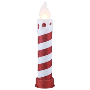 Picture of MR CHRISTMAS INC 62299AC Mr. Christmas 24" Blow Mold Stripe Candle - Red/White (EA)