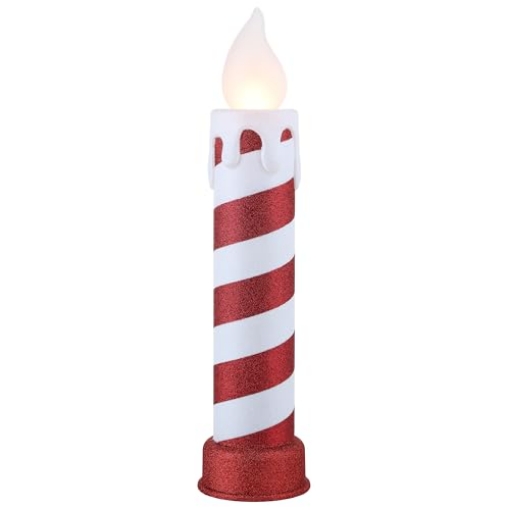 Picture of MR CHRISTMAS INC 62299AC Mr. Christmas 24" Blow Mold Stripe Candle - Red/White (EA)