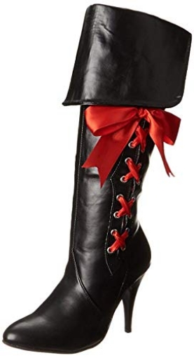 Picture of ELLIE SHOES HA68P9 Women's Pirate Boot with Ribbons, Women's Shoe 9 (EA)