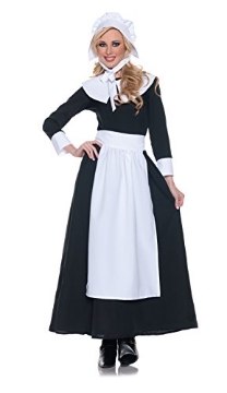 Picture of Underwraps Child Code UR29167SM UNDERWRAPS costume Pilgrim Woman adult sized costumes, Black, Small US (EA)
