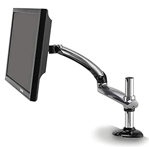 Picture of HAT DESIGN WORKS FDM-PC-S01 Ergotech Single Freedom Arm, Includes Single Aluminum Articulating Arm, 8.4-17.8 lbs. Weight Capacity, Suitable for Monitors up to 27 inches, VESA Compatible 75×75, 100×100, Silver (EA)