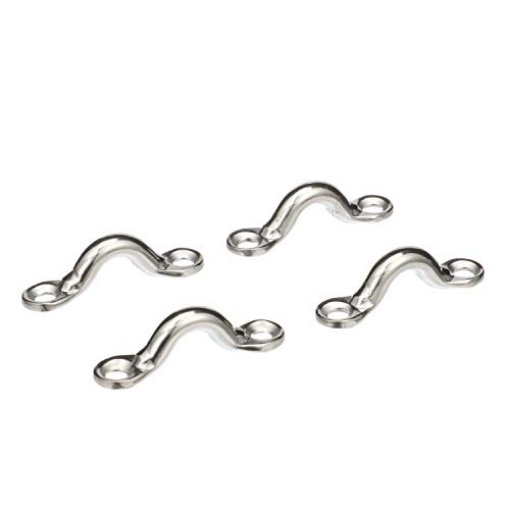 Picture of ATTWOOD MARI 28811 Seachoice Multi-Purpose Forged Stainless Steel 3/8 In. Eye Straps, Set of 4 (EA)