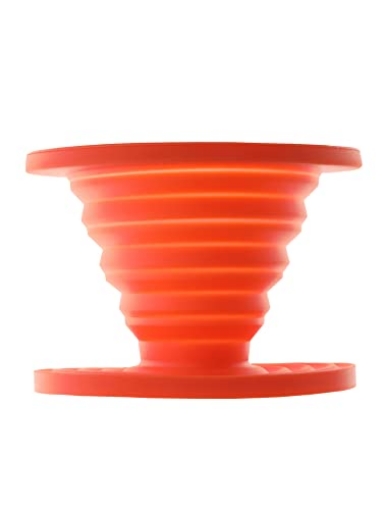 Picture of Ust Brands 1156915 ust Collapsible Flexware Coffee Drip with Strong, Flexible, Compact, BPA Free Design and Lid Seal for Hiking, Backpacking, Camping and Outdoor Survival, Orange, One Size (20-CKT0019-09) (EA)