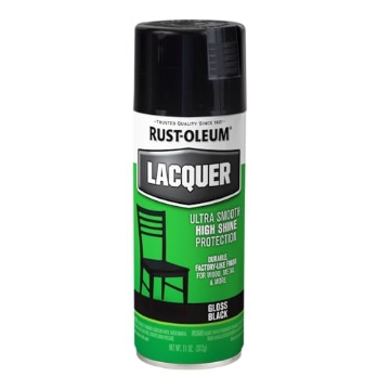 Picture of Rustoleum 1905830 Rust-Oleum 1905830 Lacquer Spray Paint, 11 oz, Gloss Black (EA)
