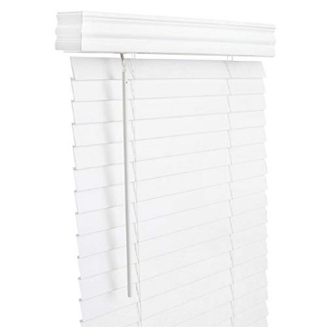 Picture of Living Accents FAX4660WH FAUXWD 2" WHT BLND 46X60 (EA)