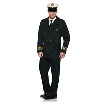 Picture of Underwraps Child Code UR30541 UNDERWRAPS Deluxe Pan Am Air Pilot Adult Costume (EA)
